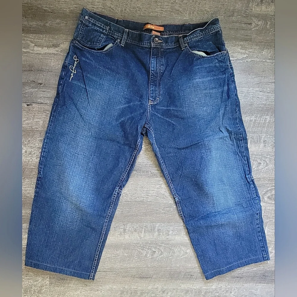Vintage Y2K Sean John Shorts Denim Discovery Digger Men's 42x26 Medium-Dark Wash